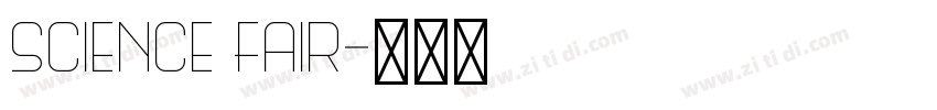Science Fair字体转换